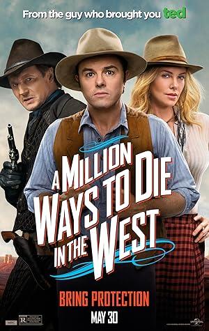 movie poster for A MILLION WAYS TO DIE IN THE WEST