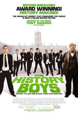 movie poster for THE HISTORY BOYS