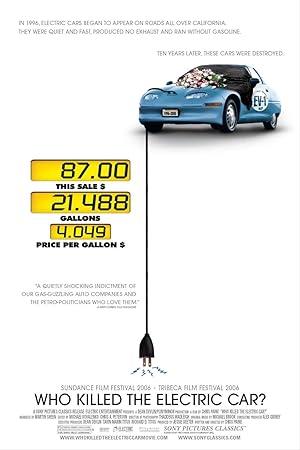 movie poster for WHO KILLED THE ELECTRIC CAR?