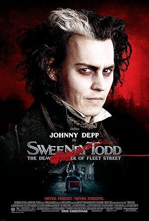 movie poster for SWEENEY TODD THE DEMON BARBER OF FLEET STREET