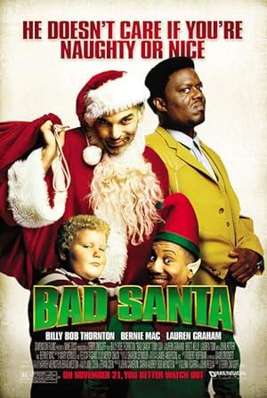 movie poster for BAD SANTA