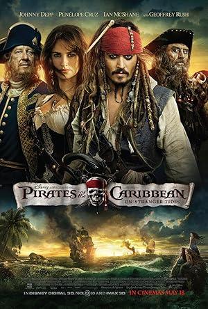 movie poster for PIRATES OF THE CARIBBEAN: ON STRANGER TIDES