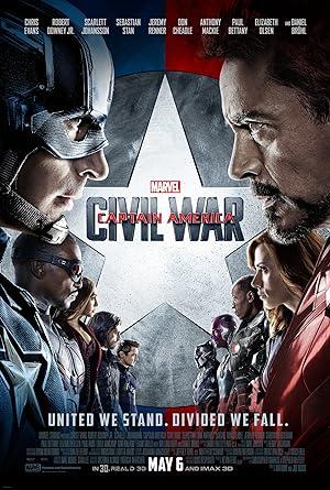 movie poster for CAPTAIN AMERICA: CIVIL WAR 