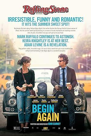 movie poster for BEGIN AGAIN