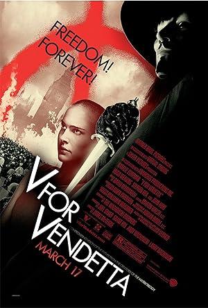 movie poster for V FOR VENDETTA