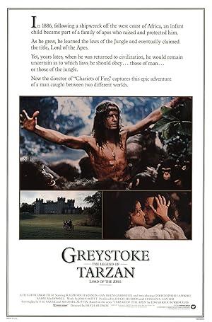 movie poster for GREYSTOKE: THE LEGEND OF TARZAN