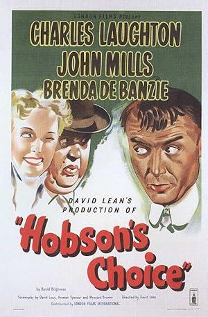 movie poster for HOBSON'S CHOICE