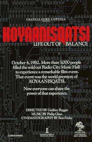 movie poster for KOYAANISQATSI
