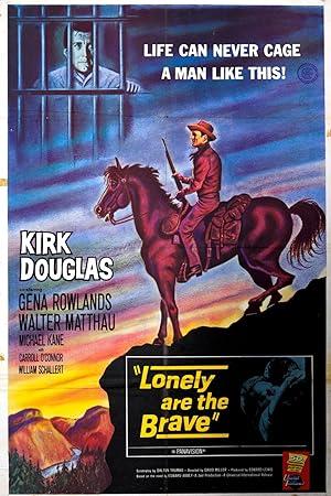 movie poster for LONELY ARE THE BRAVE