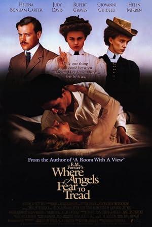 movie poster for WHERE ANGELS FEAR TO TREAD