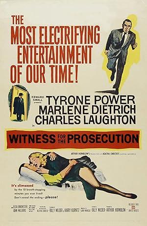 movie poster for WITNESS FOR THE PROSECUTION