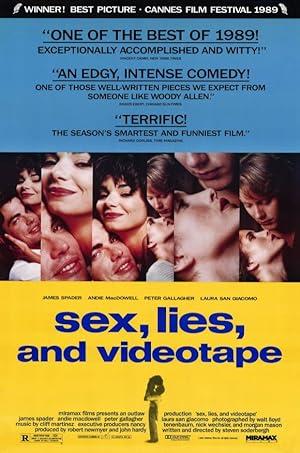 movie poster for SEX, LIES AND VIDEOTAPE
