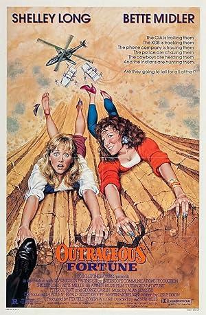 movie poster for OUTRAGEOUS FORTUNE