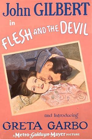 movie poster for FLESH AND THE DEVIL