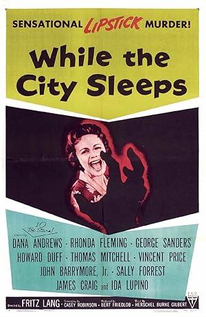 movie poster for WHILE THE CITY SLEEPS