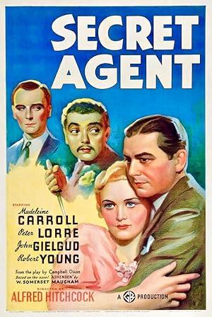 movie poster for SECRET AGENT (HITCHCOCK)