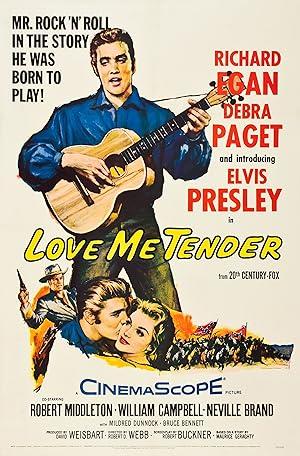 movie poster for LOVE ME TENDER