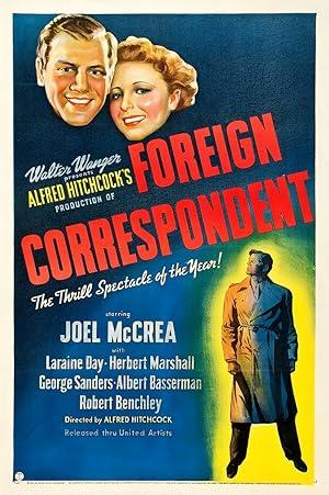 movie poster for FOREIGN CORRESPONDENT