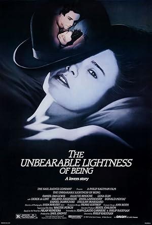 movie poster for THE UNBEARABLE LIGHTNESS OF BEING