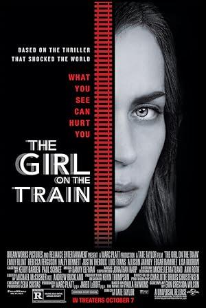 movie poster for THE GIRL ON THE TRAIN