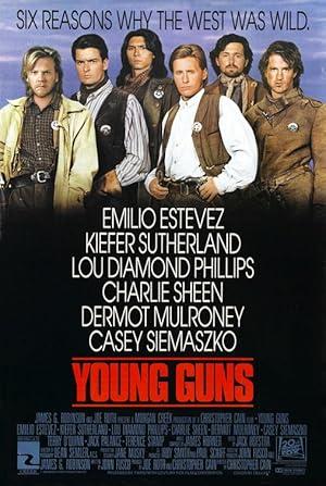 movie poster for YOUNG GUNS