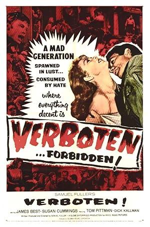 movie poster for VERBOTEN!