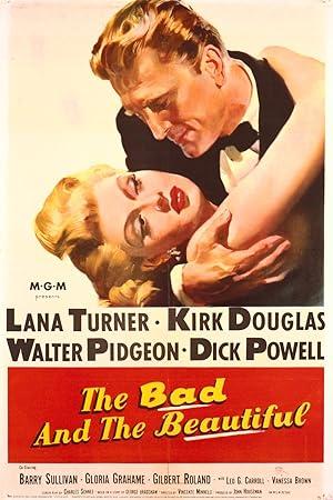 movie poster for THE BAD AND THE BEAUTIFUL