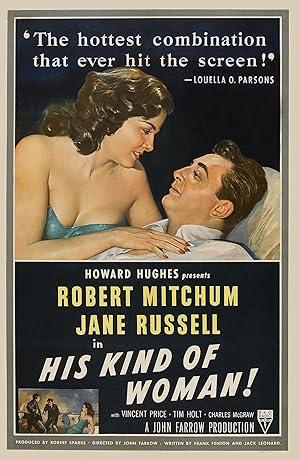 movie poster for HIS KIND OF WOMAN