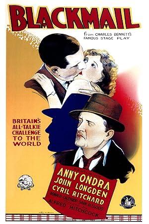 movie poster for BLACKMAIL