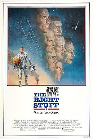 movie poster for THE RIGHT STUFF