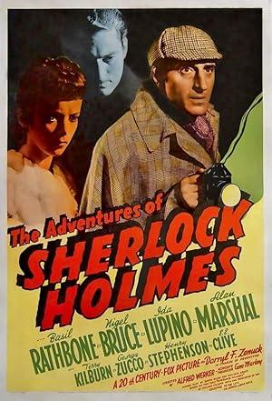 movie poster for THE ADVENTURES OF SHERLOCK HOLMES
