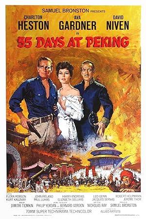 movie poster for 55 DAYS AT PEKING