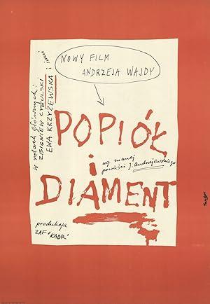 movie poster for ASHES AND DIAMONDS