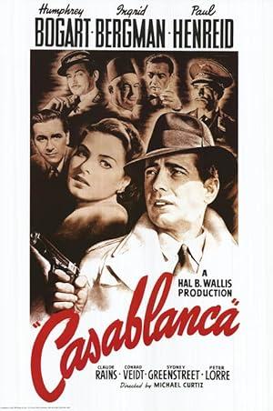 movie poster for CASABLANCA
