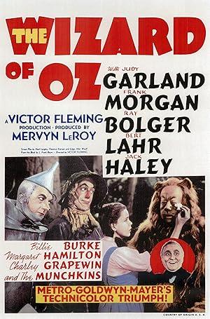 movie poster for THE WIZARD OF OZ