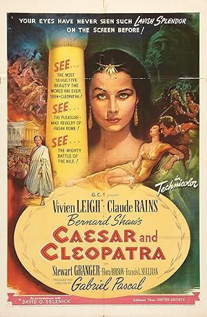 movie poster for CAESAR AND CLEOPATRA