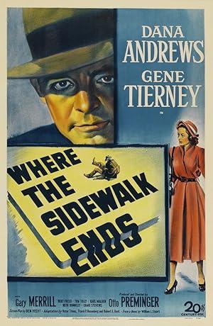 movie poster for WHERE THE SIDEWALK ENDS