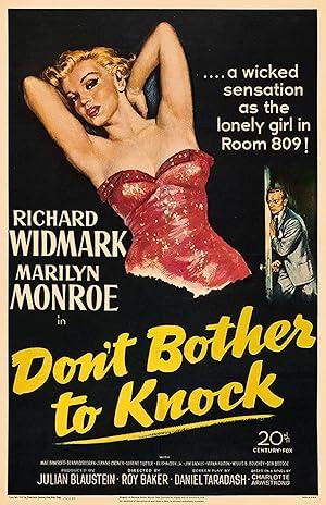 movie poster for DON'T BOTHER TO KNOCK