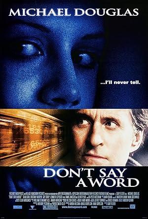 movie poster for DON'T SAY A WORD