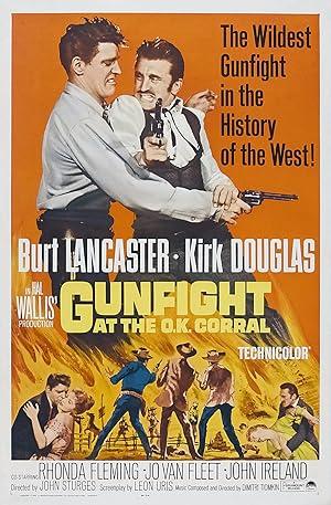 movie poster for GUNFIGHT AT THE OK CORRAL