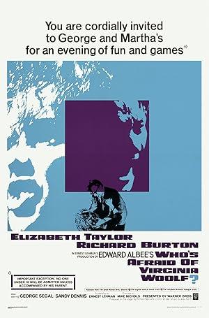 movie poster for WHO'S AFRAID OF VIRGINIA WOOLF?