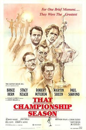movie poster for THAT CHAMPIONSHIP SEASON