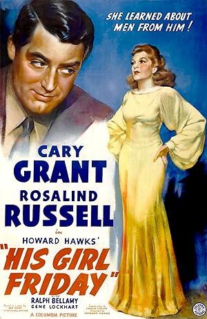 movie poster for HIS GIRL FRIDAY