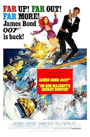 movie poster for ON HER MAJESTY'S SECRET SERVICE