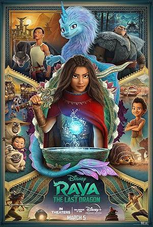 movie poster for RAYA AND THE LAST DRAGON