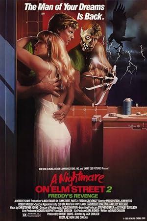 movie poster for A NIGHTMARE ON ELM STREET 2 - FREDDY'S REVENGE
