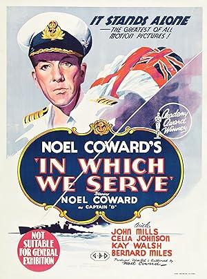 movie poster for IN WHICH WE SERVE
