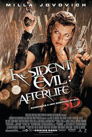 movie poster for RESIDENT EVIL: AFTERLIFE