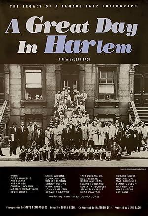 movie poster for A GREAT DAY IN HARLEM